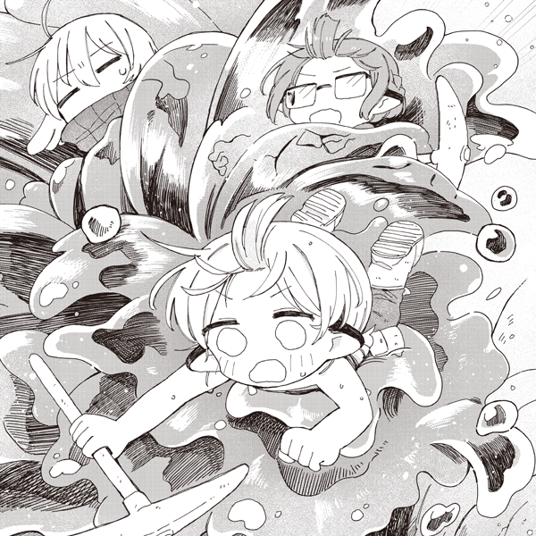 探鉱ドワーフめしをくう。 四方井ぬい